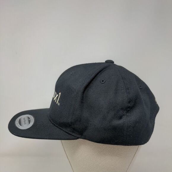 Sxxxxx1 Suforia Snapback Hat Black One Size Embroidered Adjustable Yupoong - Picture 3 of 8